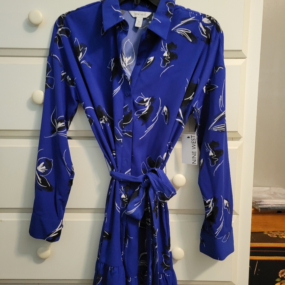 Nine West dress with tie belt